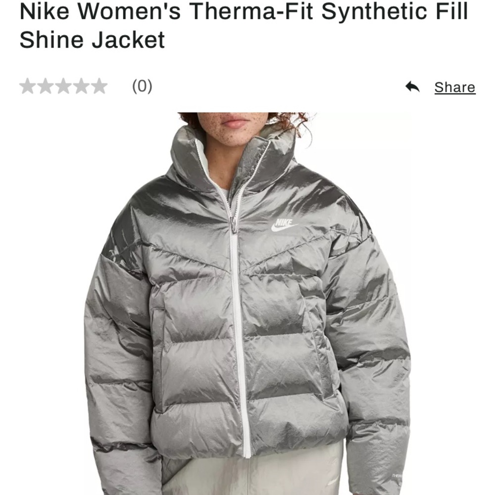 Nike womens Therma-Fit synthetic Fill in Shine